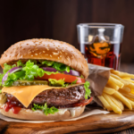 Burger and Soft Drings